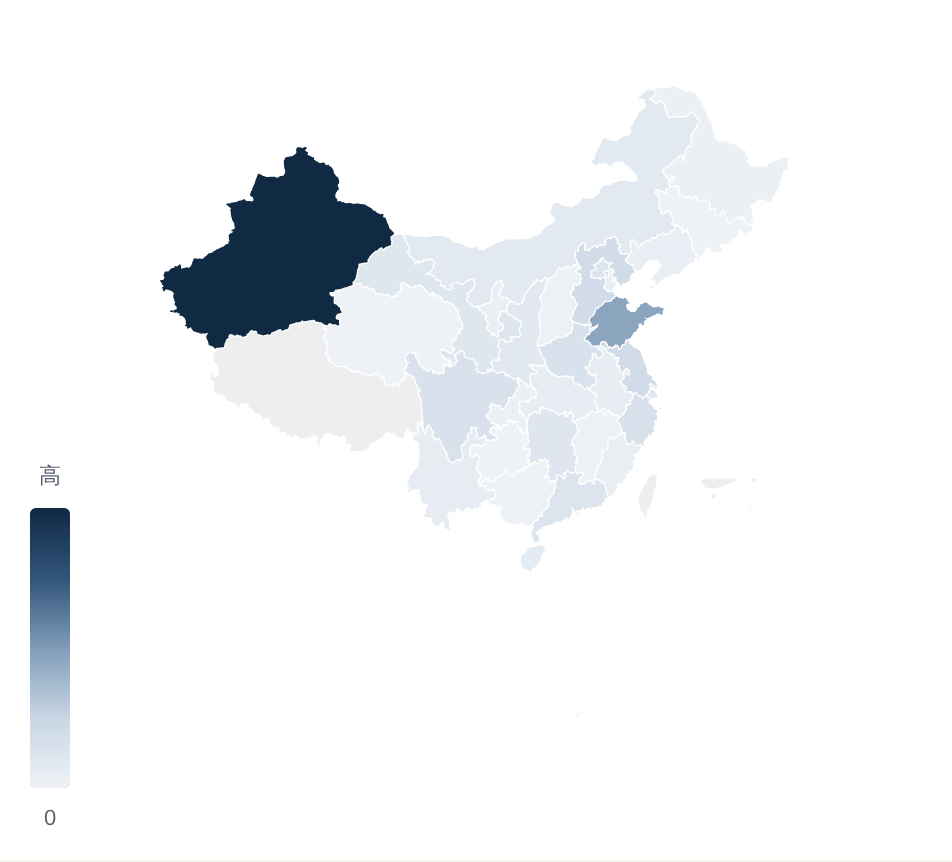 中哈农业贸易地图