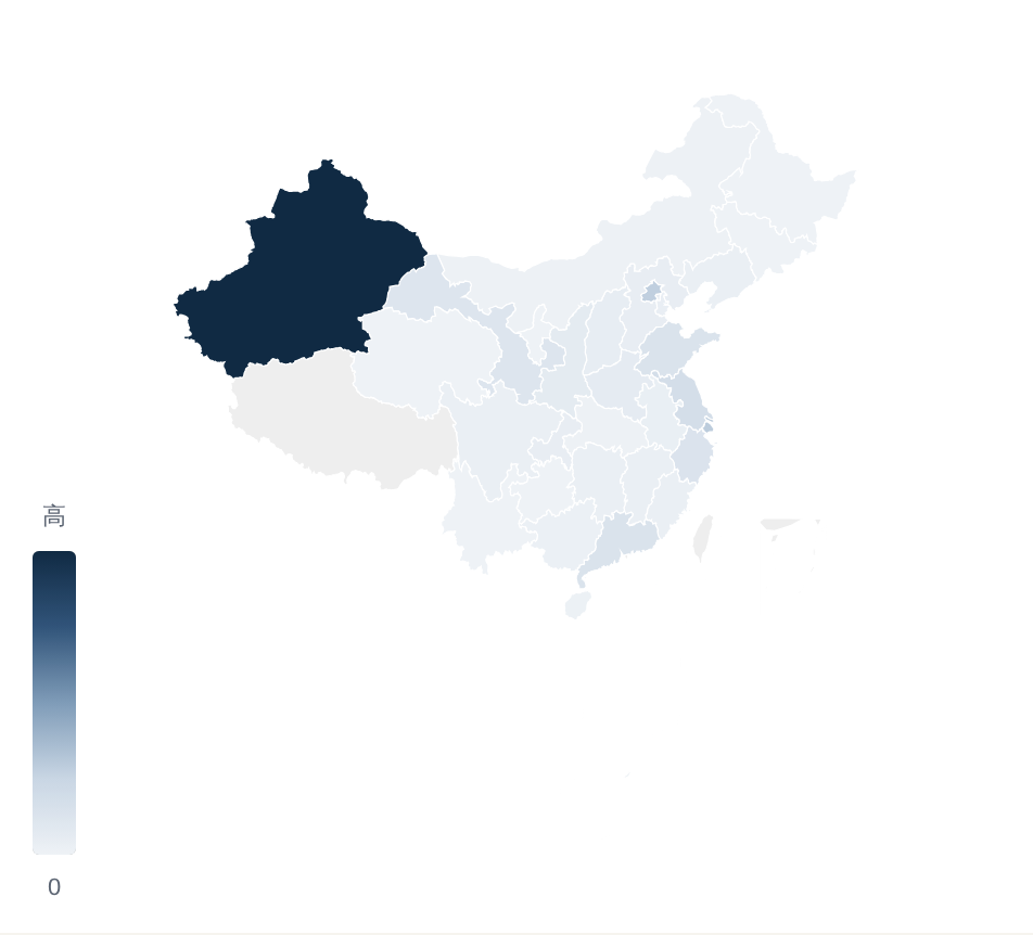 中哈贸易地图